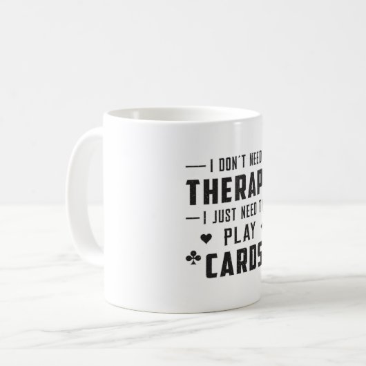 Ace Kaart Spelen Dag Kaarten Poker Casino Game Gif Koffiemok (Voorkant links)