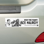 Ace Kilroy "Doe mee in de strijd!" Bumpersticker (Op auto)