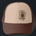 Ace & King of Spades 21st Birthday Trucker Pet<br><div class="desc">Perfect ontwerp voor een 21e verjaardag idee ook voor een pontoton liefhebbende poker- en casino-gokfan Deze leuke Mijlpaal-verjaardagsdesign zijn perfect voor een vriendin- of dochter of zelfs voor jezelf.</div>