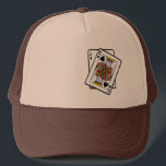 Ace & King of Spades 21st Birthday Trucker Pet<br><div class="desc">Perfect ontwerp voor een 21e verjaardag idee ook voor een pontoton liefhebbende poker- en casino-gokfan Deze leuke Mijlpaal-verjaardagsdesign zijn perfect voor een vriendin- of dochter of zelfs voor jezelf.</div>