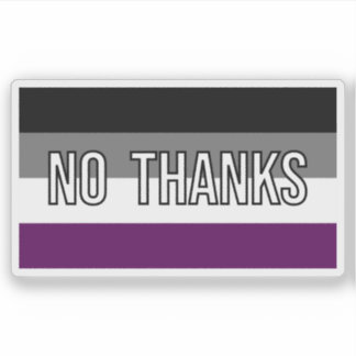 Ace No Bedankt Funny Flag Sticker