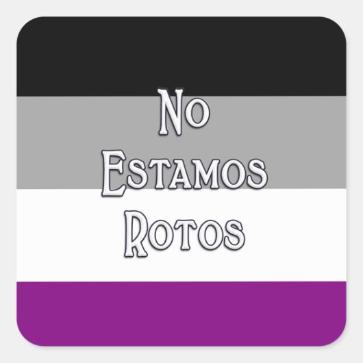 Ace No Estamos... Vierkante Sticker (Voorkant)
