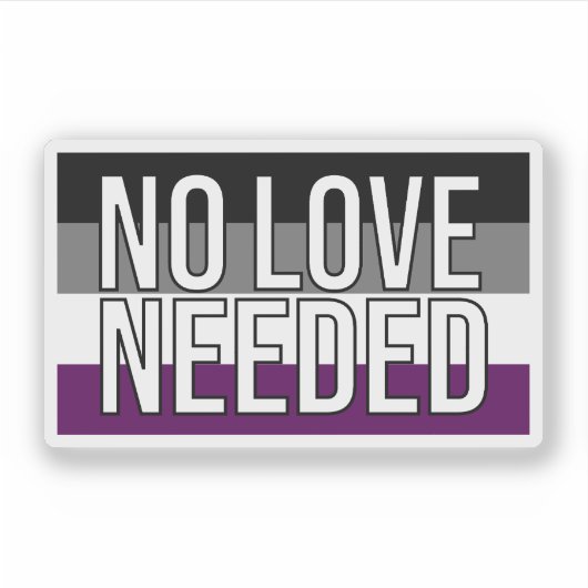 Ace No Love Benodigde Vlag Sticker (Voorkant)