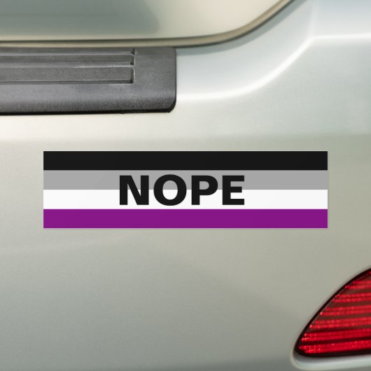 Ace "NOPE" Bumpersticker (Op auto)