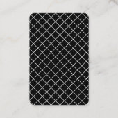 Ace of barbers zwart-wit visitekaartje (Achterkant)