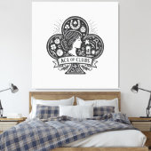 Ace of Clubs - Lady Luck Cameo Canvas Afdruk (Insitu (Slaapkamer))