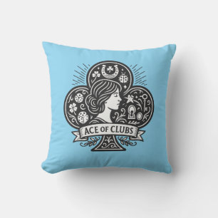 Ace of Clubs - Lady Luck Cameo Kussen