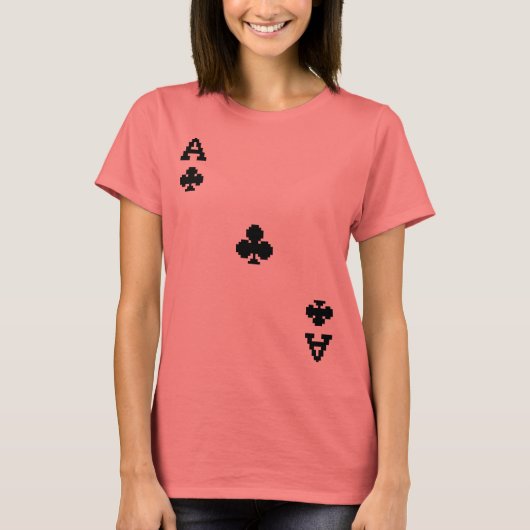 Ace of Clubs Pixelated Clubs T-shirt (Voorkant)