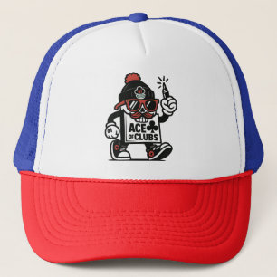 Ace of Clubs Street Mascot - Poker Grind Crew Trucker Pet