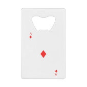 Ace of Diamonds Creditkaart Flessenopener (Voorkant)