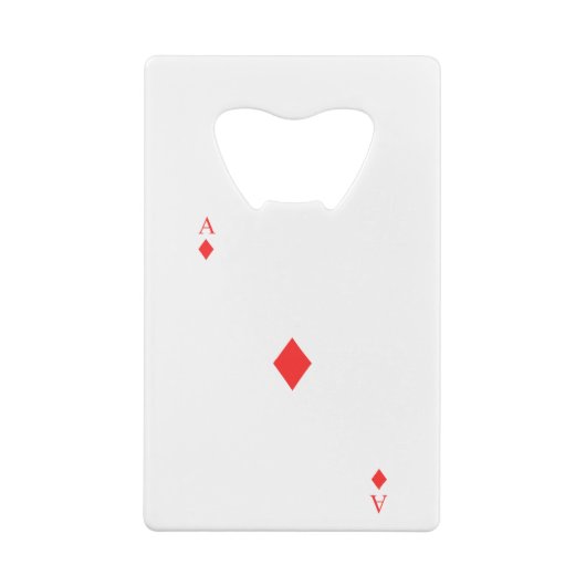 Ace of Diamonds Creditkaart Flessenopener (Achterkant)