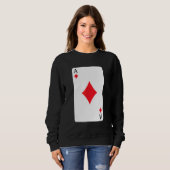 Ace of Diamonds dat Kaart ACE Kaart speelt Trui (Voorkant volledig)