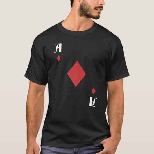 Ace of Diamonds Deck of Cards Halloween Group Cost T-shirt (Voorkant)