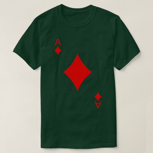 Ace Of Diamonds Playing Cards Poker  T-shirt (Design voorkant)