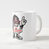 Ace of Diamonds Street Mascot — High-Roller Editie Grote Koffiekop (Voorkant rechts)