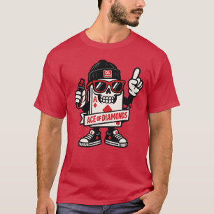 Ace of Diamonds Street Mascot — High-Roller Editie T-shirt