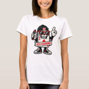 Ace of Diamonds Street Mascot — High-Roller Editie T-shirt