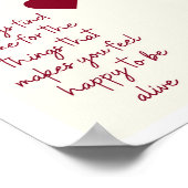 Ace of Hearts Affirmatie Minimalistische Liefde Po Poster (Hoek)