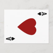 Ace of Hearts Destination Vegas Wedding Invitation Uitnodiging Briefkaart (Achterkant)