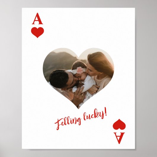 Ace of Hearts Foto Poster (Voorkant)