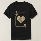 Ace of Hearts Glam Playing Card Halloween Costume  T-shirt (Design voorkant)