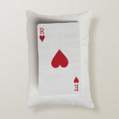 Ace of Hearts Kaart - Initialen Kussen (Voorkant(Verticaal))