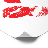 Ace Of Hearts Kus Het spelen van Kaart Wall Poster (Hoek)