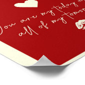 Ace of Hearts Love Quote Aesthetische trendy muur Poster (Hoek)