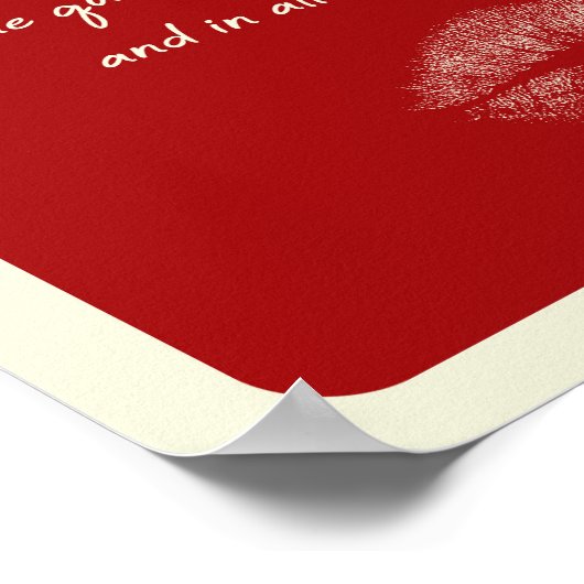 Ace of Hearts Love You Meer Romantisch Spelen Kaar Poster (Hoek)