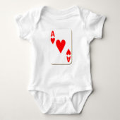 Ace of Hearts-speelkaart Romper (Voorkant)