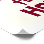 Ace of Hearts Thuis Citaat Poster (Hoek)