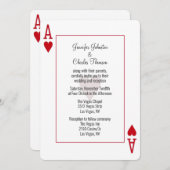 Ace of Hearts Wedding Kaart (Voorkant / Achterkant)