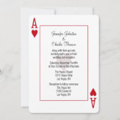 Ace of Hearts Wedding Kaart (Voorkant)