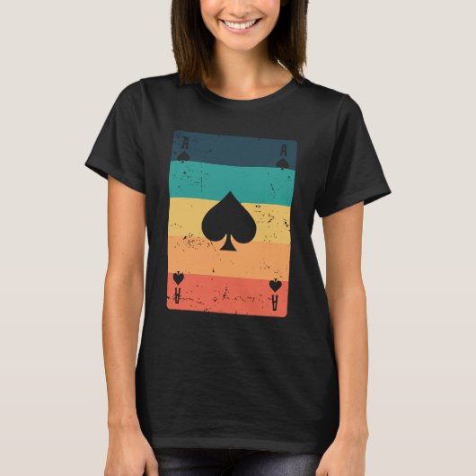 Ace of Poker or Skat Card Game Game T-shirt (Voorkant)