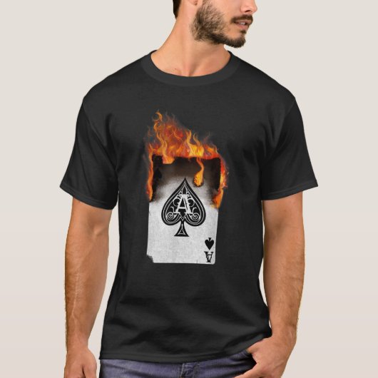 Ace of Spade Shirt Funny Poker T Shirt (Voorkant)