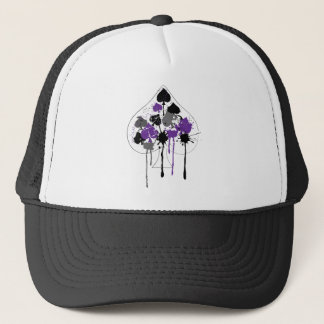 Ace of Spades Aromantic Asexual Pride Trucker Pet
