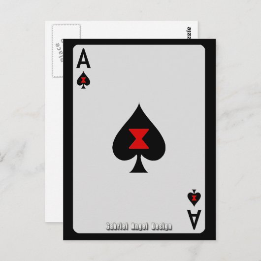 Ace of Spades Briefkaart (Voorkant / Achterkant)