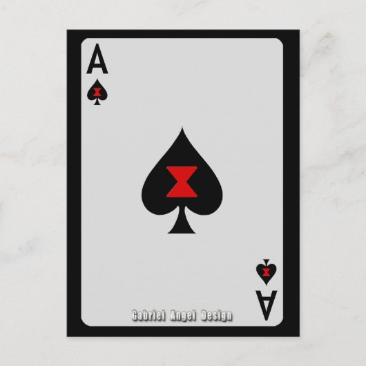Ace of Spades Briefkaart (Voorkant)