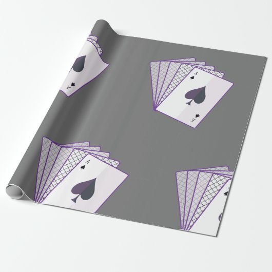 Ace of spades cadeaupapier (Uitgerold)