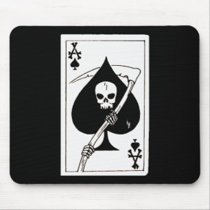 Ace of spades card of Death Mousepad Muismat