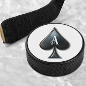 Ace of Spades Casino Deck of Paring Cards Hockey Puck