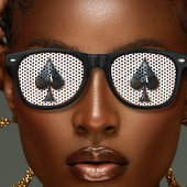 Ace of Spades Casino Deck of Paring Cards Retro Zonnebril