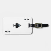 Ace of Spades Casino Poker Deck of Speekkaarten Bagagelabel (Voorkant horizontaal)