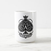 Ace of Spades Crest — Crowned Filigree Koffiemok (Center)