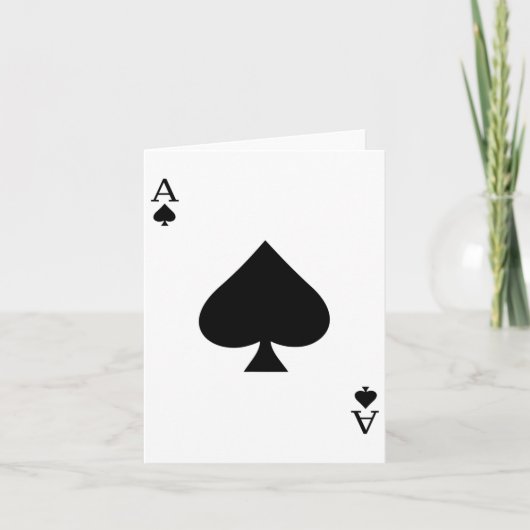 Ace of spades Deck of Cards Halloween Costume Kaart (Voorkant)