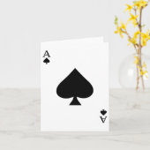 Ace of spades Deck of Cards Halloween Costume Kaart (Gele Bloem)