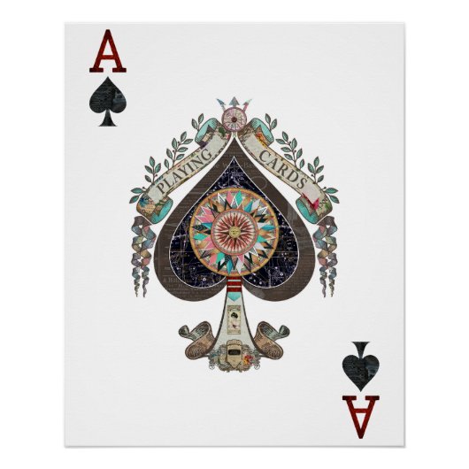 Ace of Spades - Digital Decoupage Perfect Poster (Voorkant)