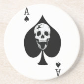 Ace of Spades Fractured Skull Zandsteen Onderzetter (Voorkant)
