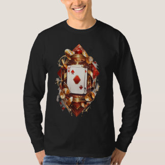 Ace of Spades kaartontwerp T-shirt