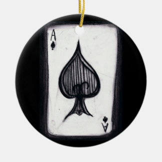 Ace of Spades Keramisch Ornament